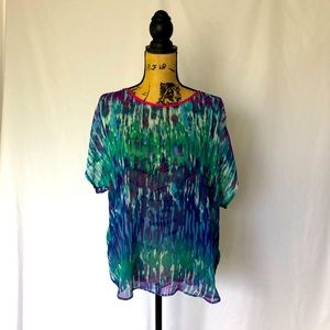 Sheer Cold Shoulder Top